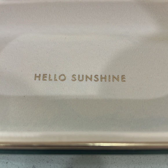 Kate spade sunglasses case - like new . Pink and green with gold trim - Picture 3 of 10